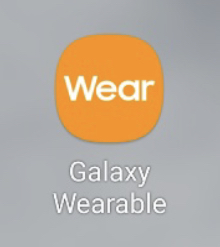 Galaxy wearable アプリ
